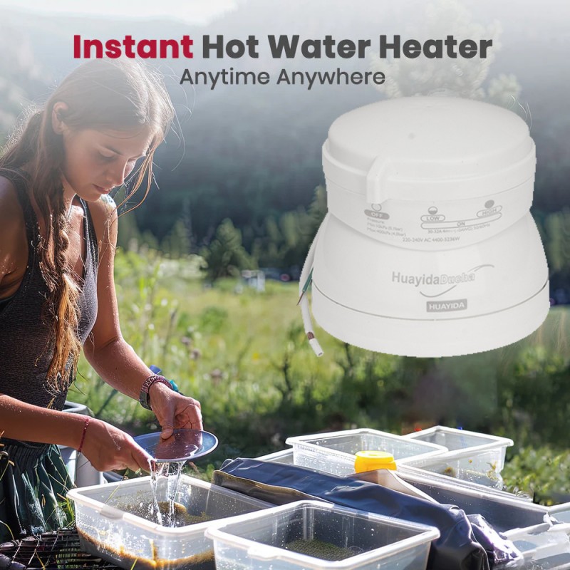 Instant-Heat Electric Water Heater for Campers
